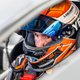 Steve Arpin in the car, ready to go.